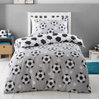 Catherine Lansfield Brushed Cotton Football Stars Reversible Duvet Set