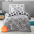 Catherine Lansfield Brushed Cotton Football Stars Reversible Duvet Set