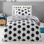 Catherine Lansfield Brushed Cotton Football Stars Reversible Duvet Set