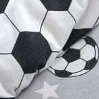 Catherine Lansfield Brushed Cotton Football Stars Reversible Duvet Set