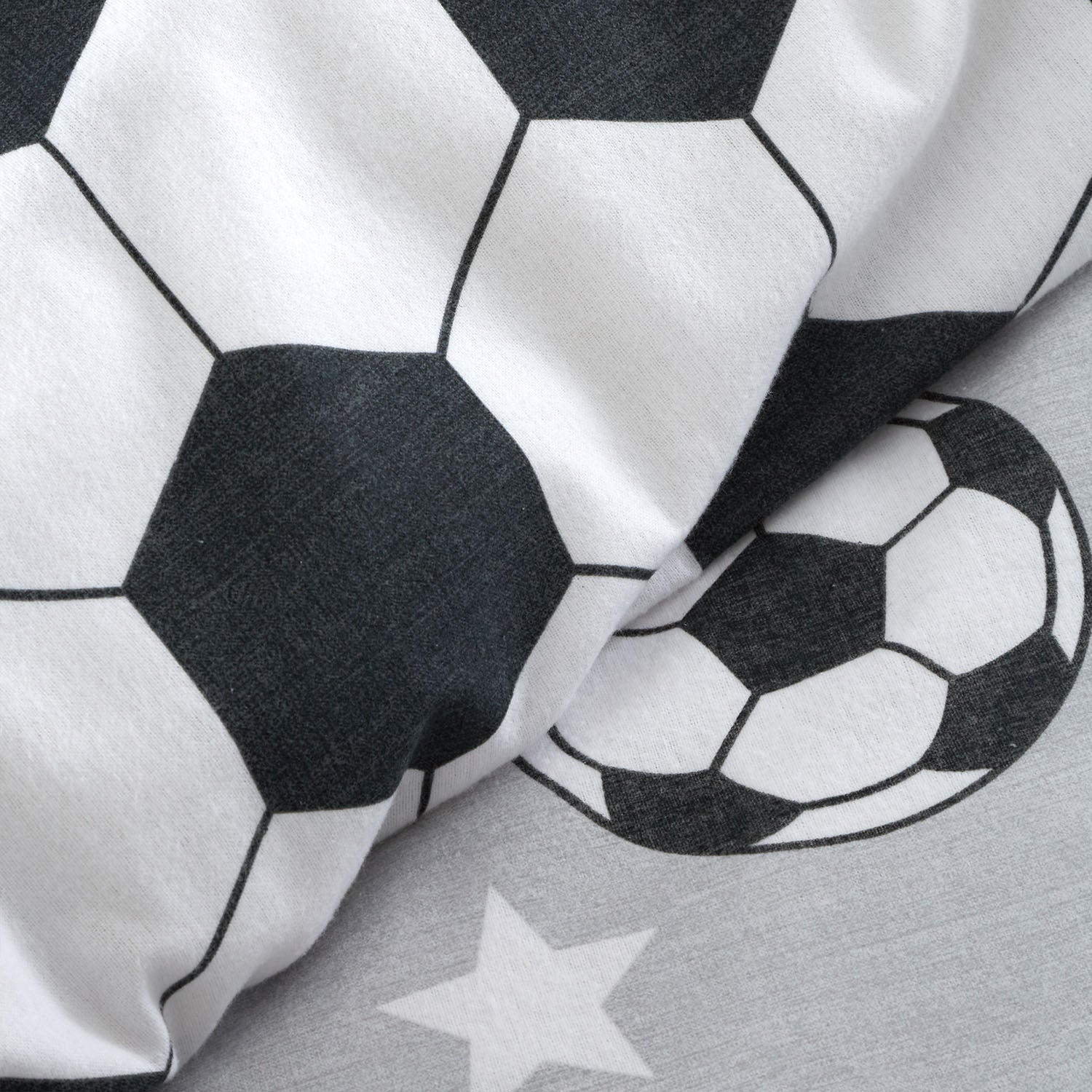 Catherine Lansfield Brushed Cotton Football Stars Reversible Duvet Set