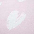 Catherine Lansfield Brushed Cotton Hearts White/Pink Fitted Sheet