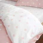 Catherine Lansfield Polka Dot Pink Brushed Cotton Fitted Sheet