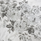 Catherine Lansfield Elinda Grey Floral Reversible Duvet Set