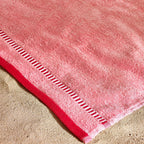 Catherine Lansfield Beach Huts Coral Extra Large Cotton Beach Towel