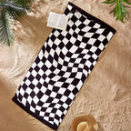 Catherine Lansfield Checkerboard Cotton Beach Towel