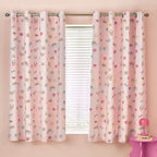 Catherine Lansfield Kids Pastel Forever Together Reversible Eyelet Curtains
