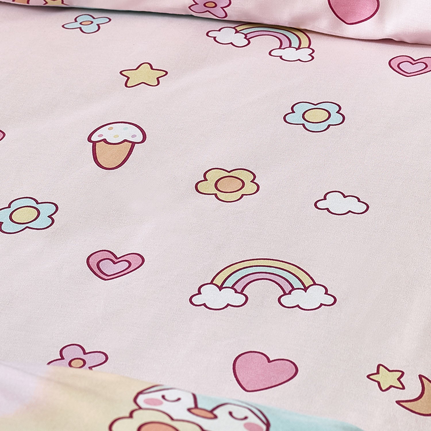 Catherine Lansfield Kids Pastel Forever Together Fitted Sheet