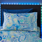 Catherine Lansfield Grey/Blue Gamer Reversible Duvet Set