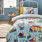 Catherine Lansfield Digger Dreams Reversible Duvet Set