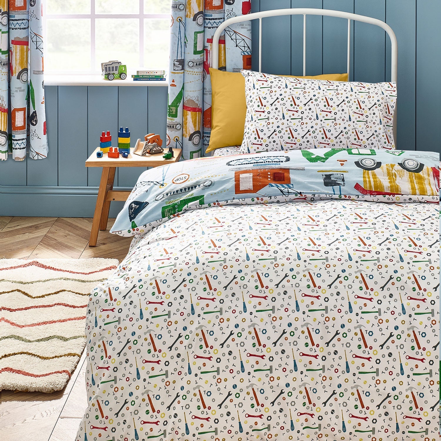Catherine Lansfield Digger Dreams Reversible Duvet Set