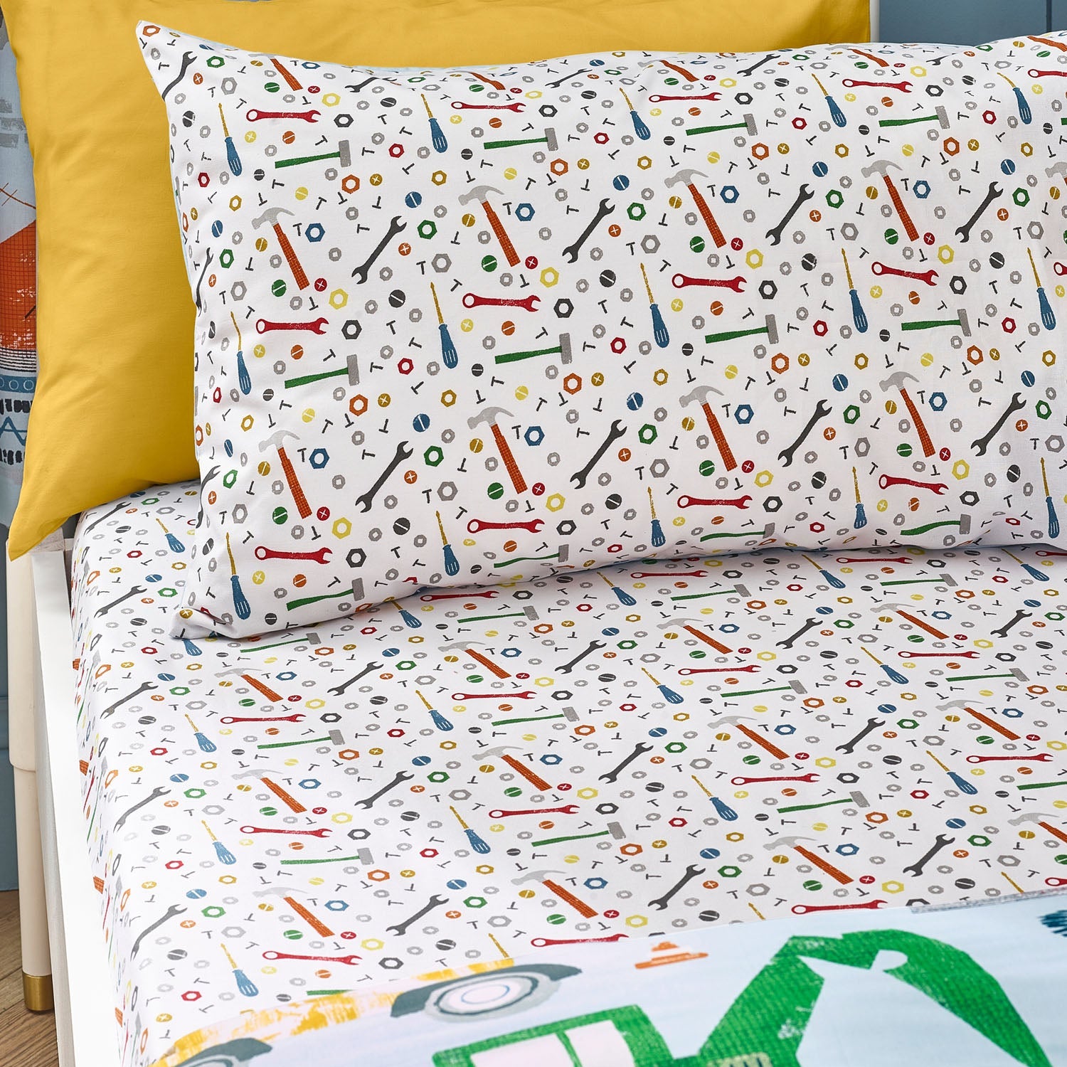 Catherine Lansfield Digger Dreams Fitted Sheet