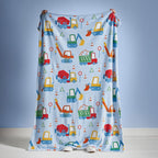 Catherine Lansfield Digger Dreams Cosy Fleece Blanket Throw