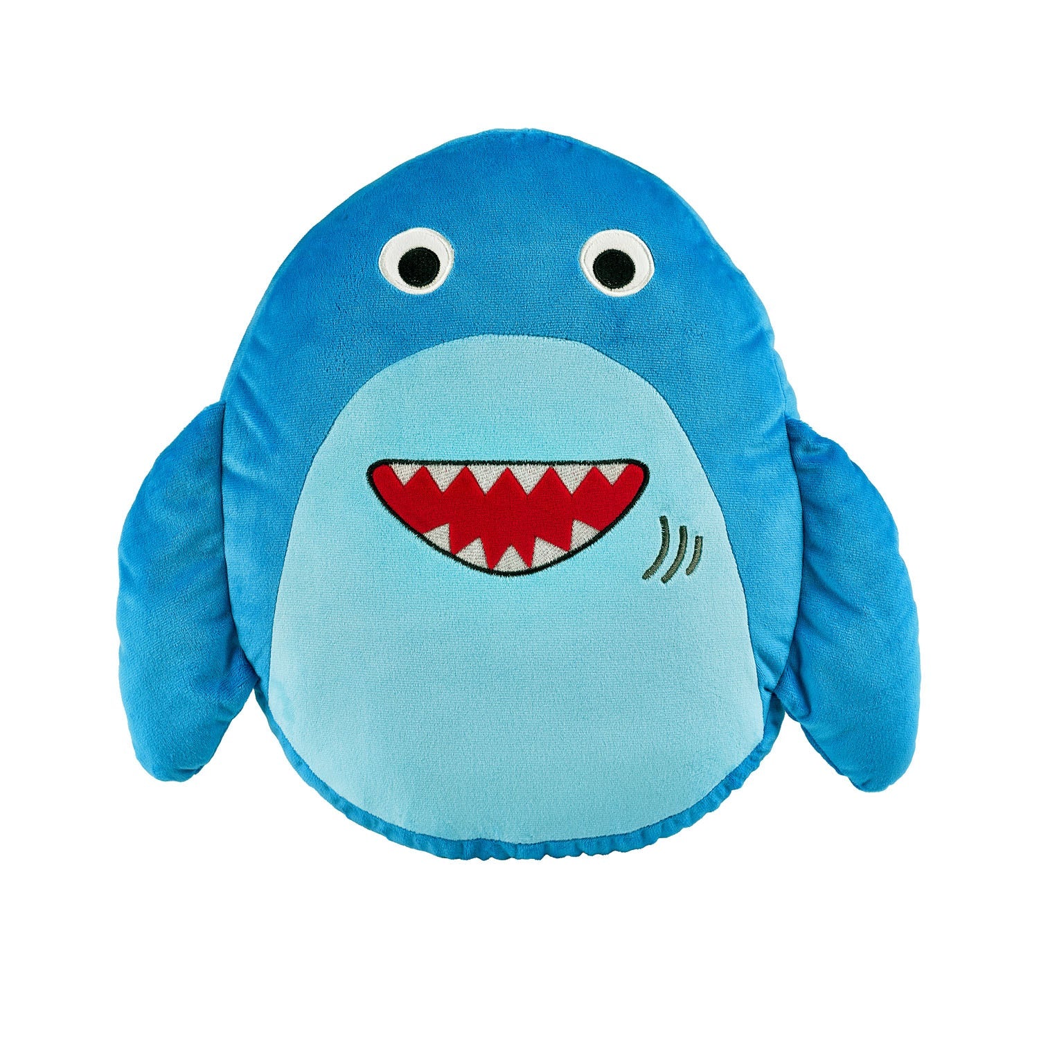 Catherine Lansfield Sheldon the Shark Blue 3D Shaped Cushion