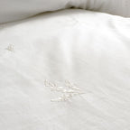 Bianca Lottie White Floral Embroidery 180TC Cotton Duvet Set