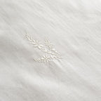 Bianca Lottie White Floral Embroidery 180TC Cotton Duvet Set