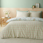 Catherine Lansfield Spring Gonks Mint Green Reversible Duvet Set