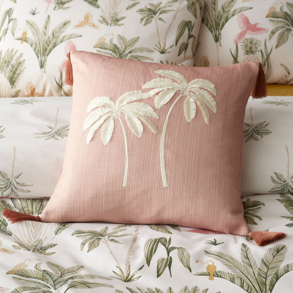 Catherine Lansfield Paradiso Clay Tufted Palm Cushion