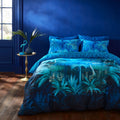 Matthew Williamson Blue Midnight Palms 200TC Cotton Sateen Duvet Set