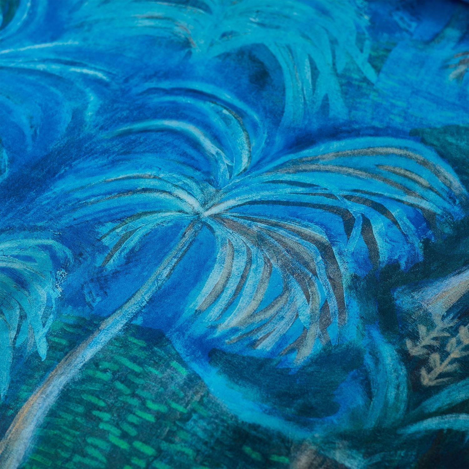 Matthew Williamson Blue Midnight Palms 200TC Cotton Sateen Duvet Set