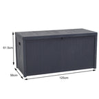Grey Outdoor 430L PP Garden Storage Box
