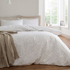 Bianca Woodland Natural 200TC Cotton Reversible Duvet Set