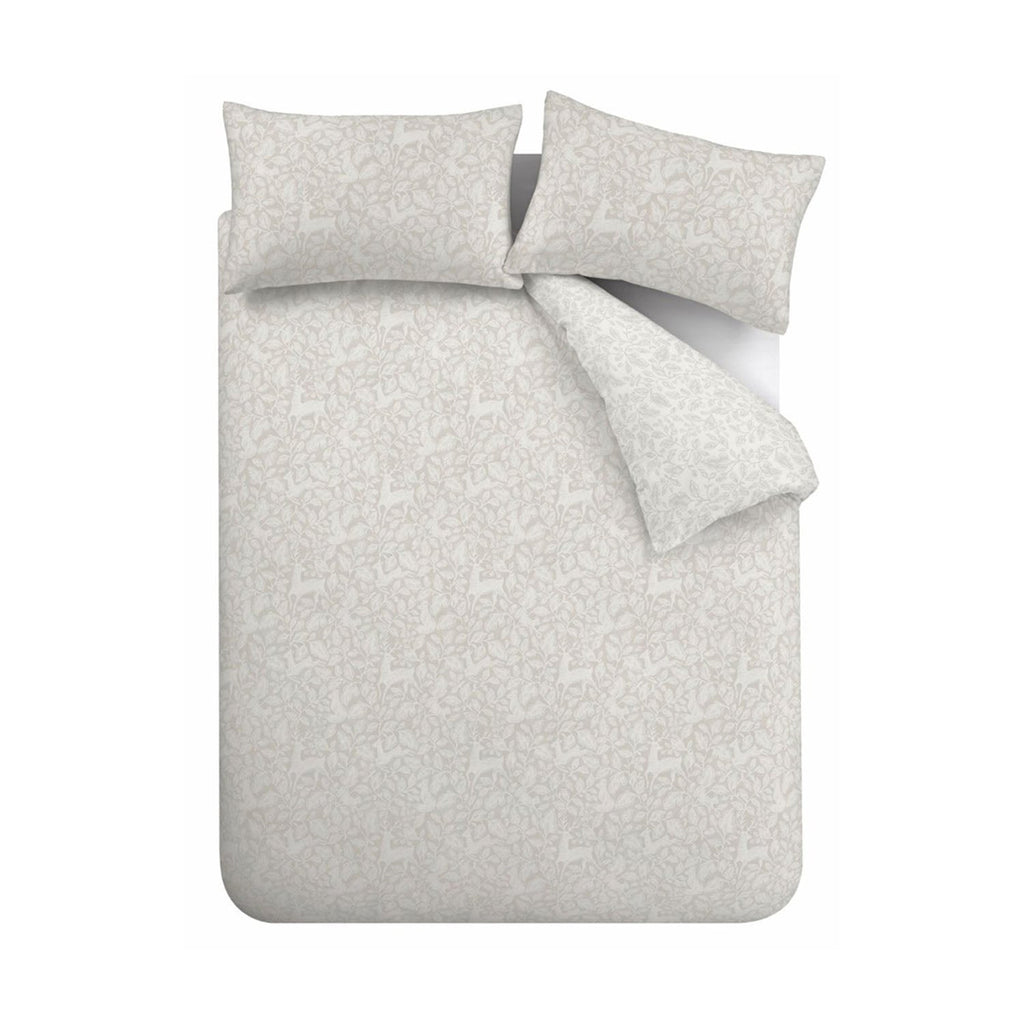 Bianca Woodland Natural 200TC Cotton Reversible Duvet Set