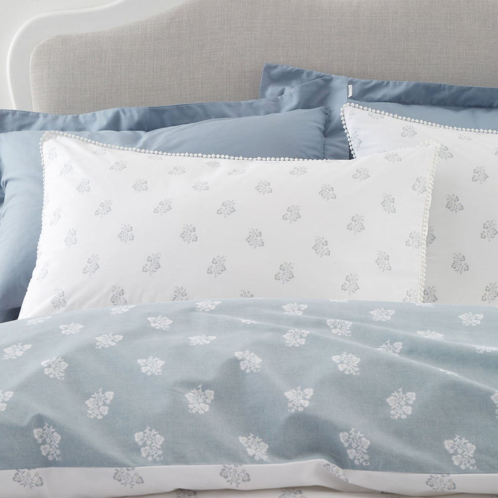 Bianca Esme Floral White 200TC Cotton Reversible Duvet Set
