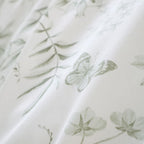 Bianca Thea Floral Green 200TC Cotton Reversible Duvet Set