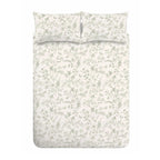 Bianca Thea Floral Green 200TC Cotton Reversible Duvet Set