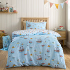 Belle & Boo Pirates Blue Reversible Cotton Duvet Set