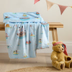 Belle & Boo Pirates Blue Cosy Fleece Blanket Throw