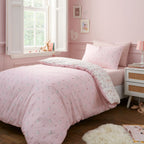 Belle & Boo Ballerina Pink Reversible Cotton Duvet Set