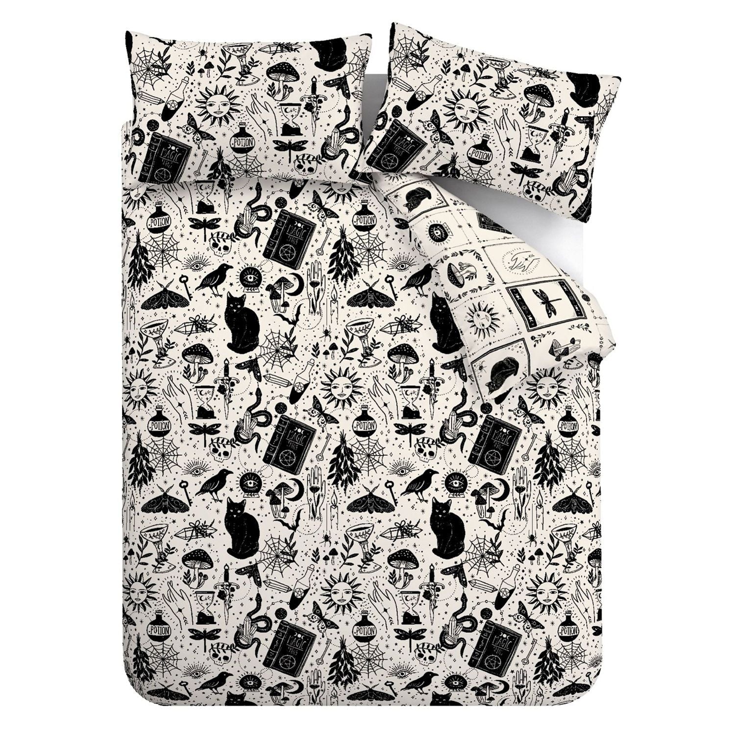 Catherine Lansfield Enchanted Witchcraft Reversible Duvet Set