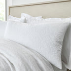 Bianca Fleur Matelasse White Jacquard 200TC Cotton Duvet Set