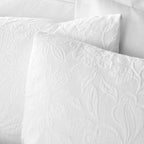 Bianca Fleur Matelasse White Jacquard 200TC Cotton Duvet Set