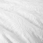 Bianca Fleur Matelasse White Jacquard 200TC Cotton Duvet Set