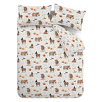 Catherine Lansfield Halloween Highland Cow Reversible Duvet Set
