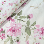 Catherine Lansfield Avebury Floral Cream Reversible Duvet Set