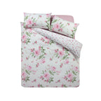 Catherine Lansfield Avebury Floral Cream Reversible Duvet Set