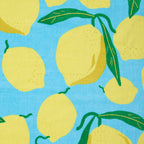 Catherine Lansfield Cotton Lemons Aqua Blue Sun Lounger Beach Towel