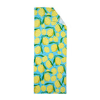 Catherine Lansfield Cotton Lemons Aqua Blue Sun Lounger Beach Towel