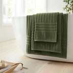 Bianca Hotel Cotton Olive Green Towels