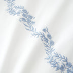 Bianca Camille Blue Embroidered Floral 200TC Cotton Duvet Set
