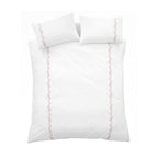 Bianca Camille Pink Embroidered Floral 200TC Cotton Duvet Set