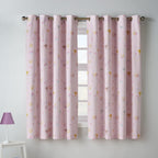 Catherine Lansfield Kids Happy Horses Cream Reversible Eyelet Curtains