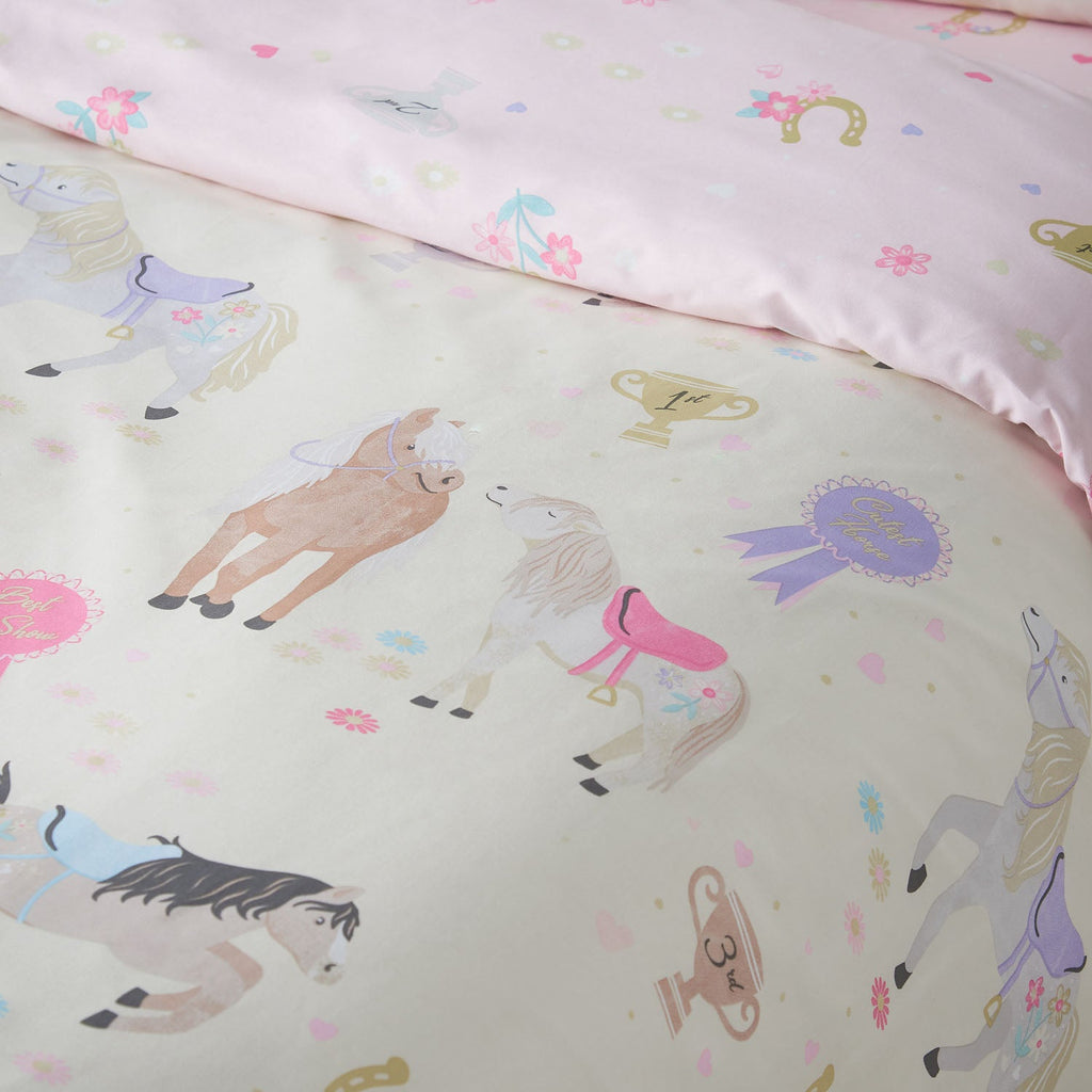Catherine Lansfield Happy Horses Reversible Duvet Set