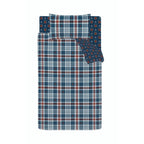 Catherine Lansfield Blue Stars And Check Reversible Duvet Set