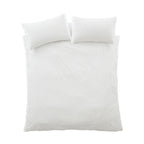 Bianca Seersucker Grey Woven Stripe 180TC Cotton Duvet Set