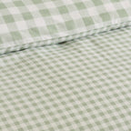 Catherine Lansfield Bamford Green Gingham Check Reversible Duvet Set